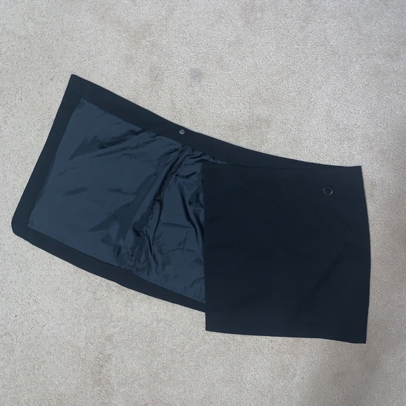 H&M Wrap-front mini Skirt black - Picture 5 of 7